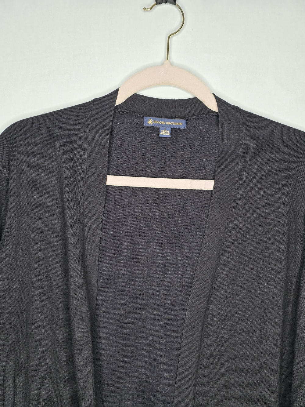Brooks Brothers Black Open-Front Women's Cardigan - Picture 5 of 6